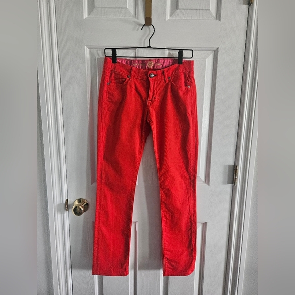 NWOT Vintage Y2K Rich & Skinny Sleek Red Jeans - Picture 1 of 8